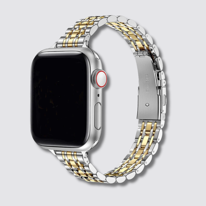 Correa PRAVELLI de acero inoxidable para Apple Watch compatible con Series 1–11, SE, Ultra y Ultra 2 de STRAPELLE